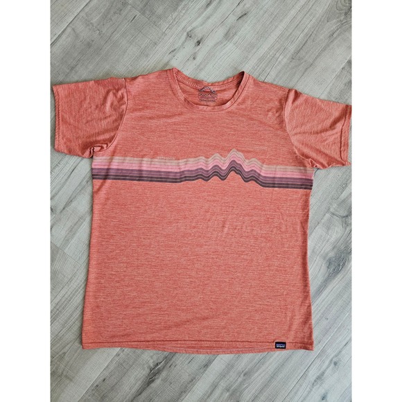 Patagonia Tops - Patagonia Capilene Cool Daily Womens Large Orange Heather Graphic T-Shirt